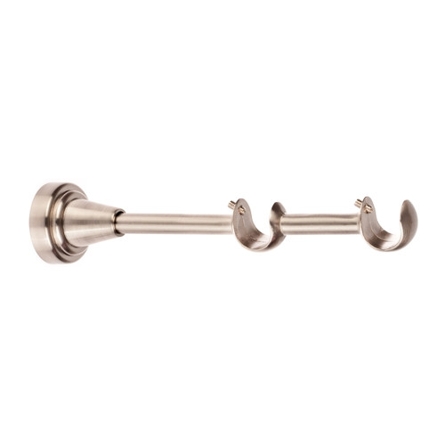 Double Curtain Pole Bracket Colours 19/16 mm, nickel