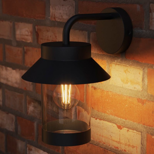 GoodHome Garden Outdoor Wall Lamp Caprera E27 IP44, black