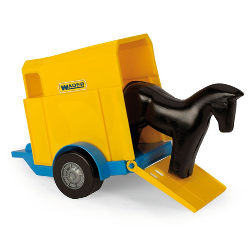 Tractor-Loader with Horse Trailer, assorted colours 1+