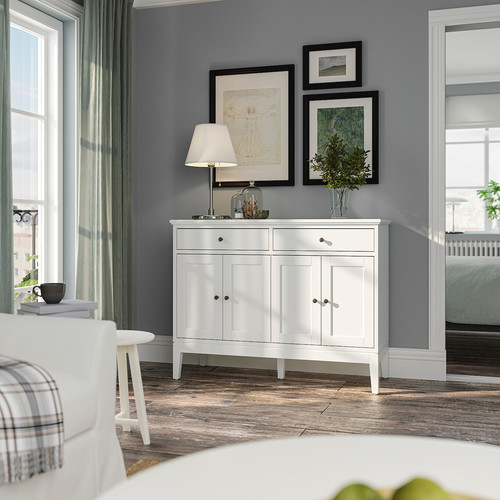 IDANÄS Sideboard, white, 124x50x95 cm