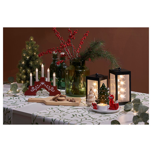 STRÅLA LED table decoration, star/battery-operated, 20 cm