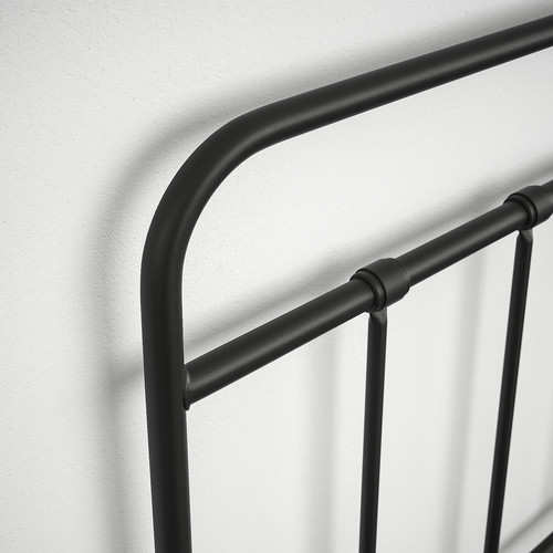 STJÄRNÖ Bed frame, anthracite/Luröy, Standard Single