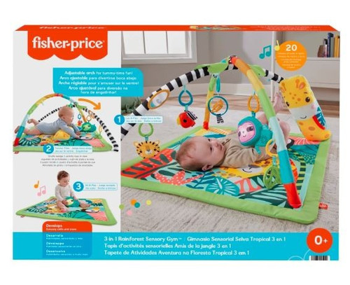 Fisher-Price 3-in-1 Rainforest Sensory Gym  0+