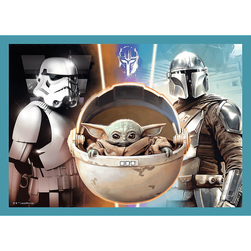 Trefl Children's Puzzle 4in1 Madalorian Star Wars 4+