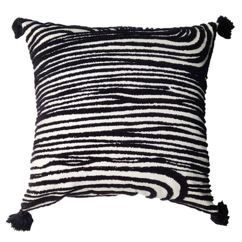 GoodHome Cushion Geo 45 x 45 cm, black