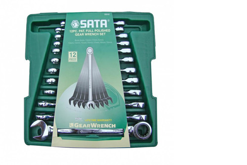 SATA Combination Ratchet Spanner Set 12pcs