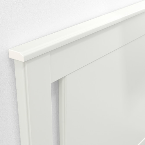 SONGESAND Bed frame, white/Lindbåden, 140x200 cm