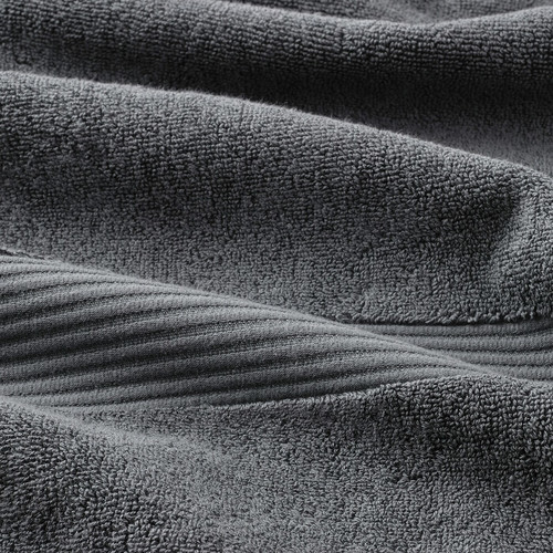 FREDRIKSJÖN Bath towel, dark grey, 70x140 cm