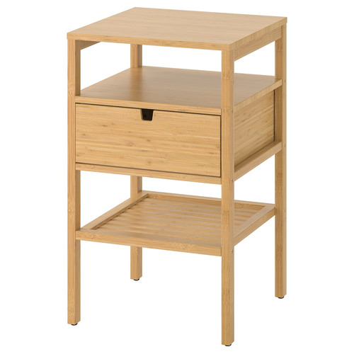 NORDKISA Nightstand, bamboo, 40x40 cm