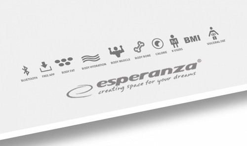 Esperanze B.Fit 8in1 Bluetooth Bathroom Scales - White