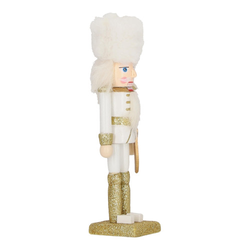 Nutcracker Christmas Decoration Henry 4 18cm, white