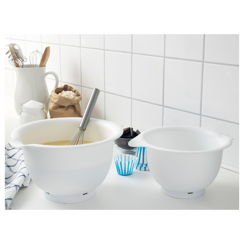 VISPAD Mixing bowl, set of 2, white