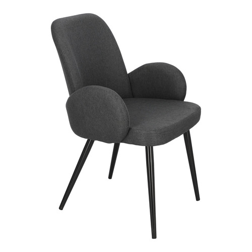 Upholstered Chair Labby, dark grey