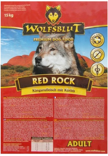 Wolfsblut Dog Red Rock Dog Dry Food with Kangaroo 15kg