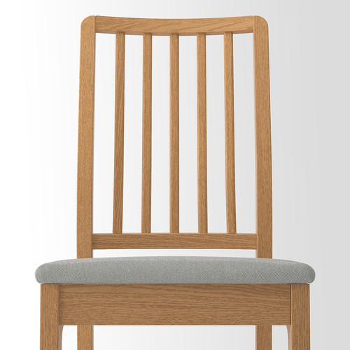 EKEDALEN Chair, oak effect/Orrsta light grey