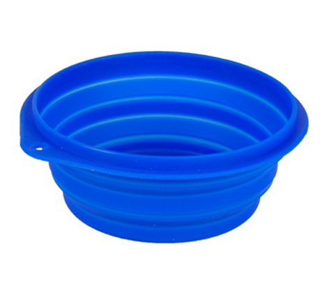 Flamingo Silicon Travel Bowl 1000ml, blue