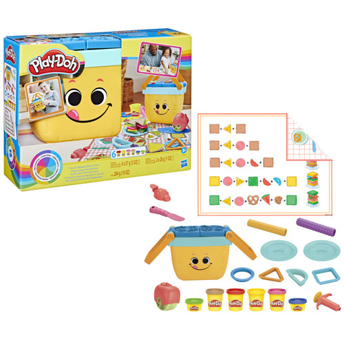 Play-Doh Picnic Shapes Starter Set, 12 Tools and 6 Cans 3+