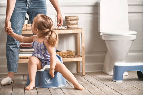 BABYBJÖRN - Potty Chair - Deep Blue/White