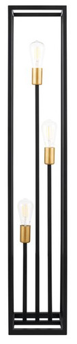 Floor Lamp 3-p, black-gold