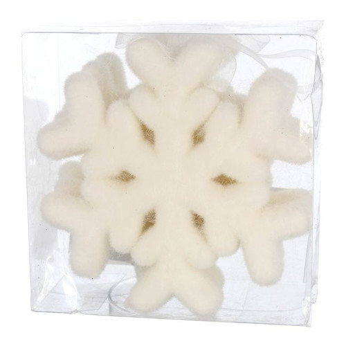 Christmas Decoration Snowflake 11cm 4pcs, assorted