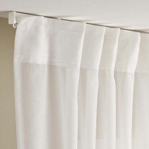 ÄNGSFRYLE Sheer curtain, 1 piece, white, 300x300 cm