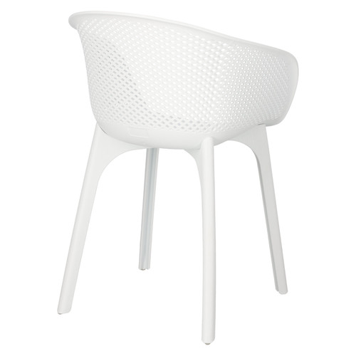 Set of 4 Chairs Dacun, in-/outdoor, white