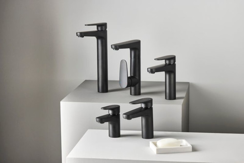 GoodHome Bathroom Sink Tap Cavally XL, black