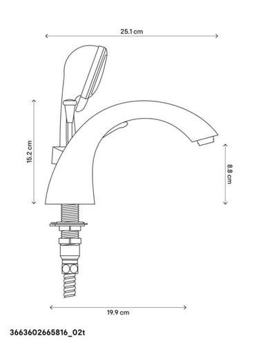 GoodHome Bath & Shower Set Kerries, chrome