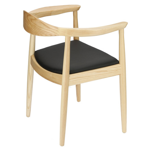 Chair President, wooden, natural