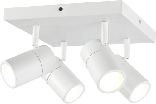 Ceiling Lamp GoodHome Tellot 4 x GU10 IP44, white