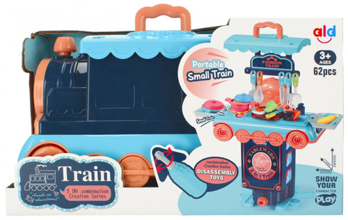 Portable Small Train Kitchen Playset 2in1 3+