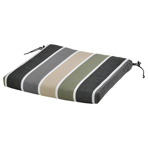 FRÖSÖN Cover for chair cushion, outdoor/multicolour stripe pattern, 44x44 cm