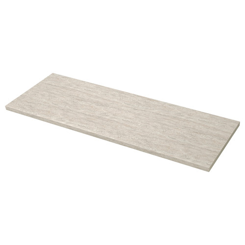 SÄLJAN Worktop, beige stone effect, laminate, 186x3.8 cm