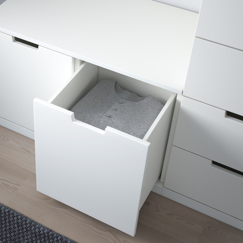 NORDLI Chest of 8 drawers, white, 160x99 cm