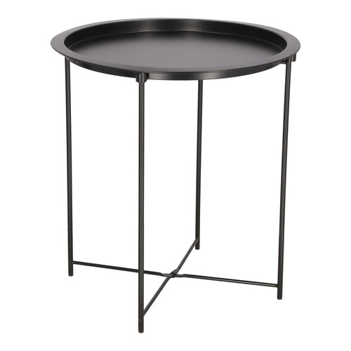 Metal Side Table Isa, black