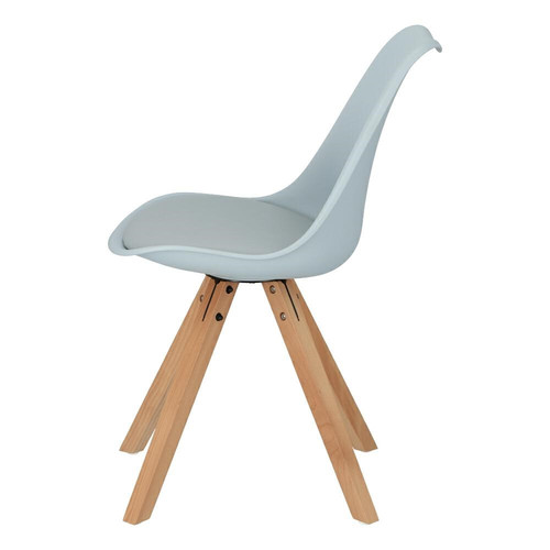 Dining Chair Norden Star Square, natural/grey
