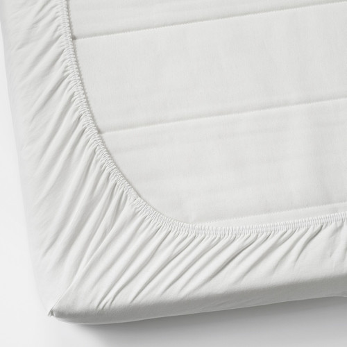 VÅRVIAL Fitted sheet for day-bed, white, 80x200 cm