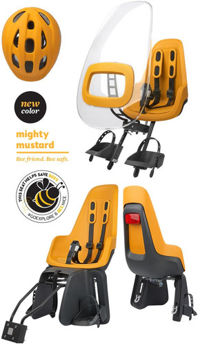 Bobike Bicycle Front Seat One Mini 9-15kg, mighty mustard