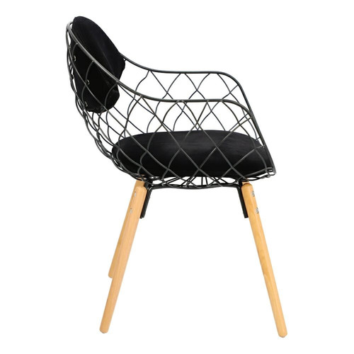 Chair Jahi, black/black/natural