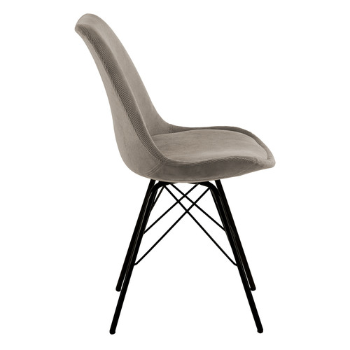 Chair Eris, corduroy, grey