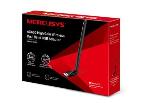 TP-Link WiFi Ethernet Adapter Mercusys AC650 USB MU6H