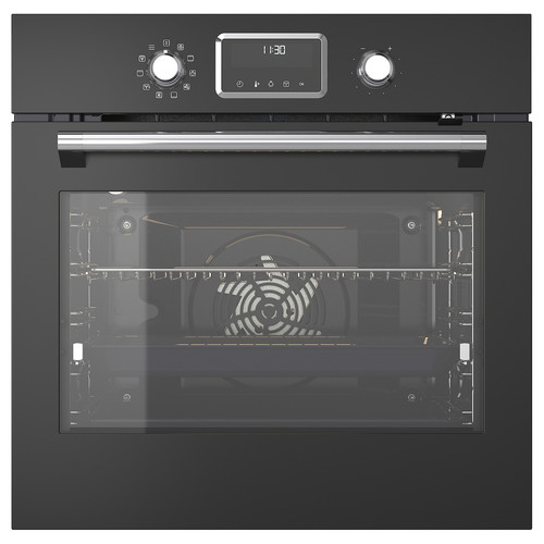 FORNEBY Forced air oven with direct steam, IKEA 500 black