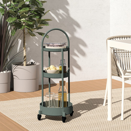 JUTTERSBO Trolley, grey-green, 36x36 cm