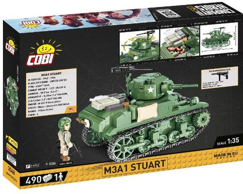 Cobi Blocks M3A1 Stuart 490pcs 9+