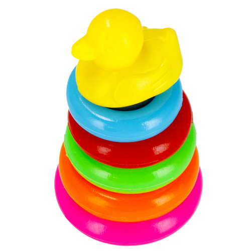 Pyramid Stacking Ring Educational Toy Duck 5m+