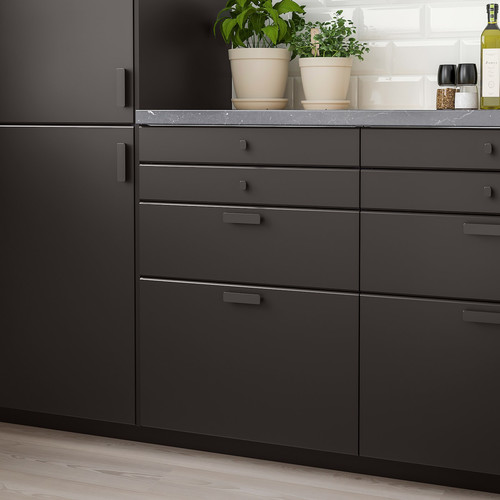 KUNGSBACKA Drawer front, anthracite, 40x10 cm