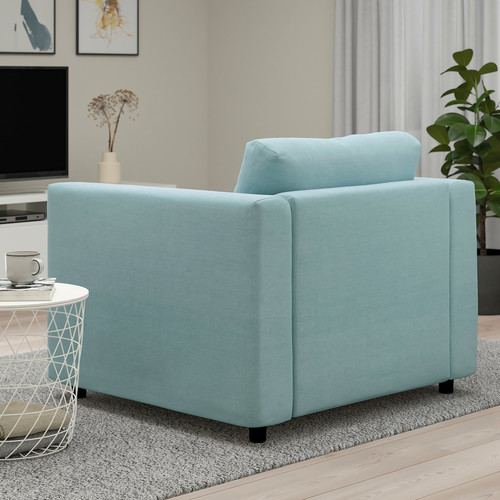 VIMLE Armchair, Saxemara light blue