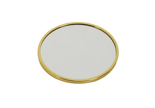 Decorative Mirror Tray 10cm, round, gold