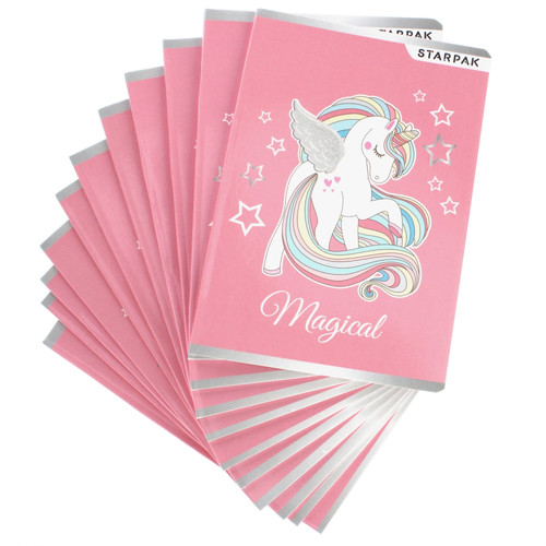 Notebook A5 16 Sheets Squared Unicorn 20-pack