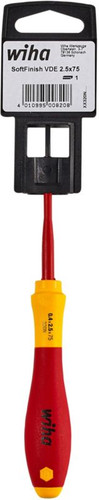 Wiha VDE Insulated Slotted Screwdriver 50 x 2.5